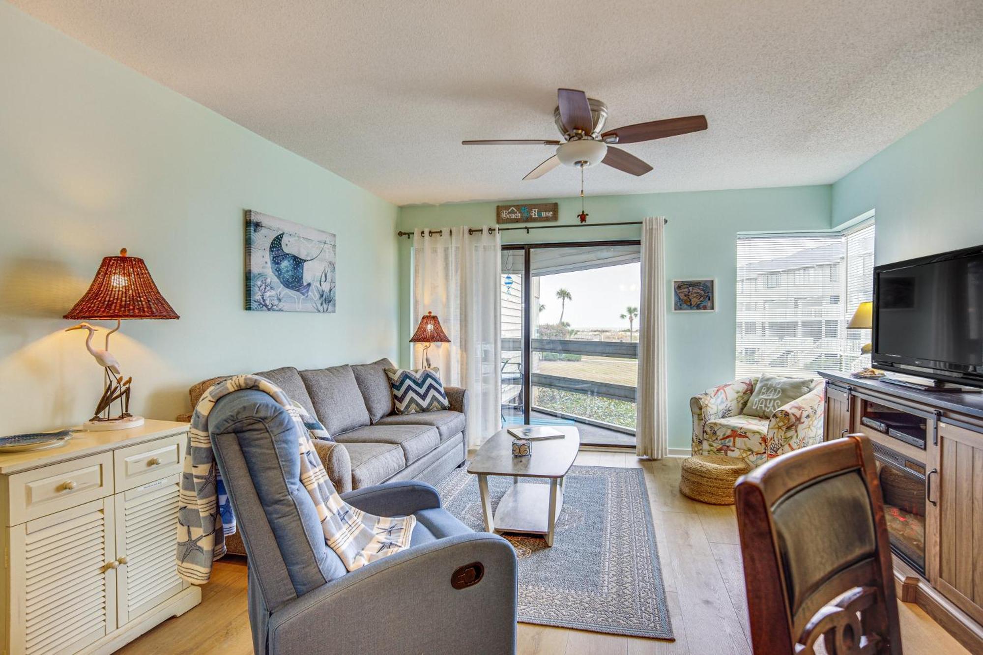 Ocean-View Saint Helena Island Condo - Pool Access Oceanmarsh Subdivision Esterno foto